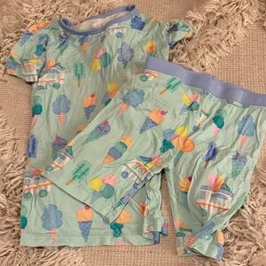 Little Sleepies Mint Ice Cream Kids Pajama Set